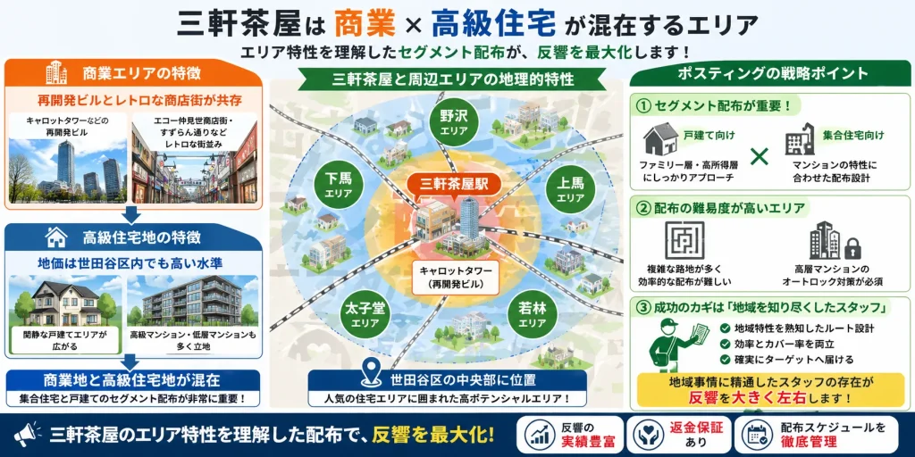 三軒茶屋の地理的特性