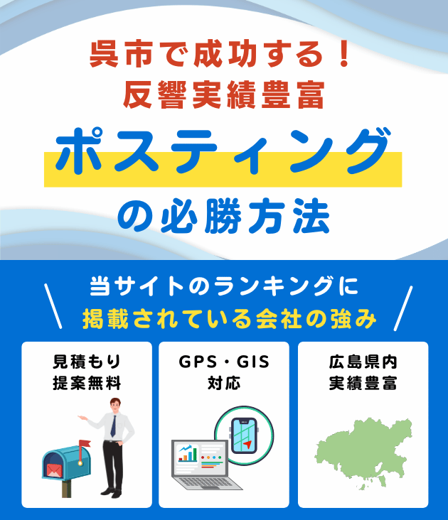 呉市の高評価ポスティング業者おすすめランキング