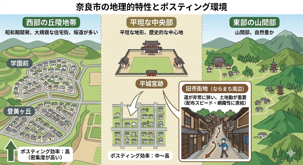 奈良市の地理的特性