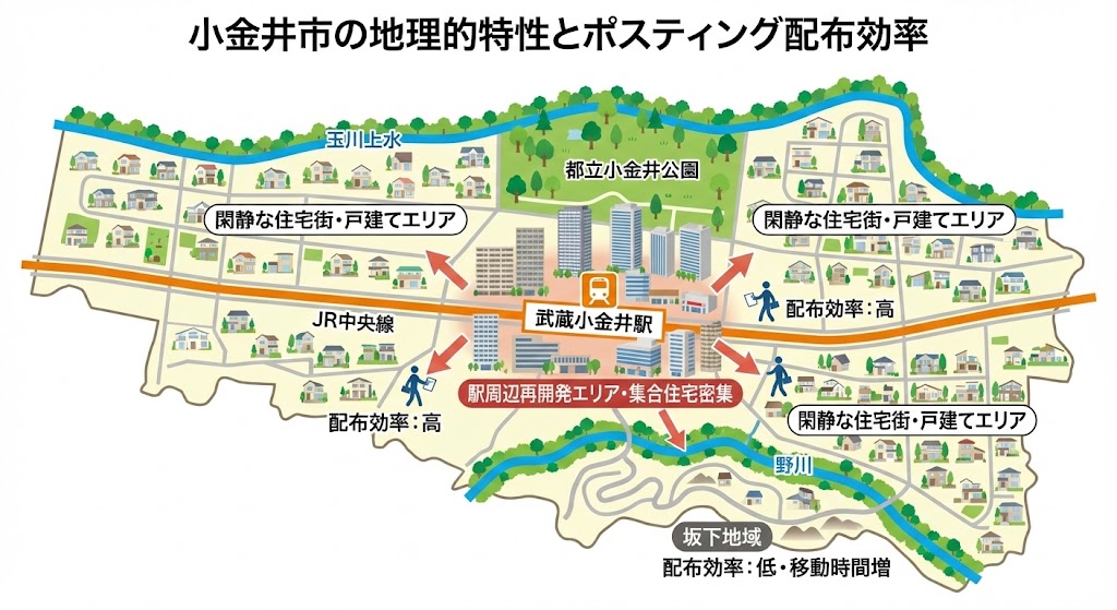 小金井市のポスティング事情と特徴
