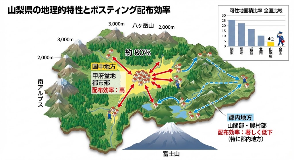 山梨県の地理的特性