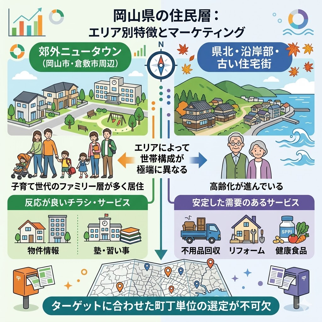 岡山県の住民層