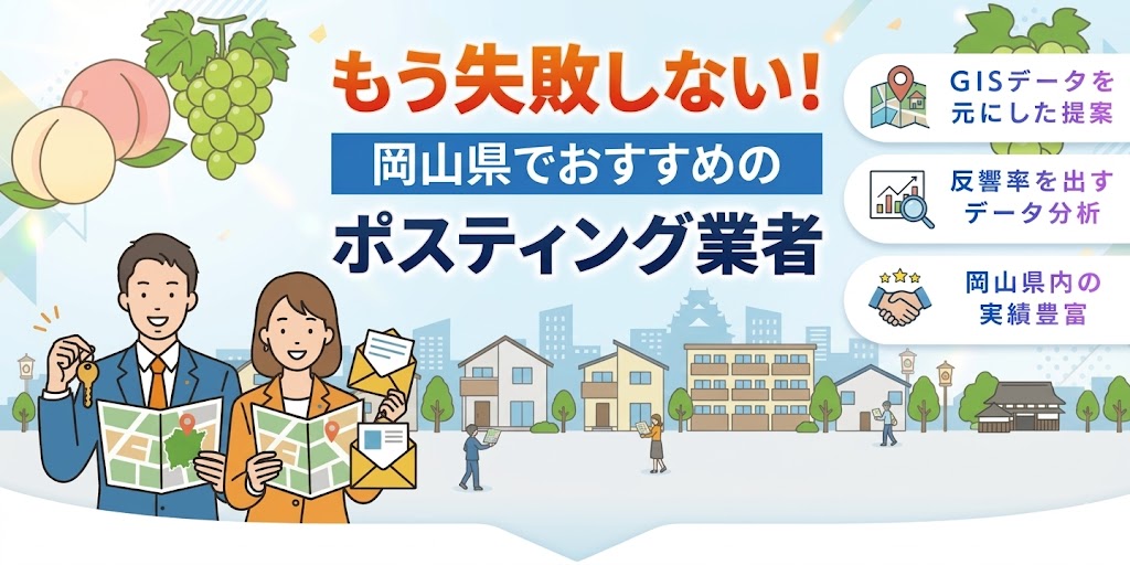 岡山県の高評価ポスティング業者11選とチラシ配布世帯数