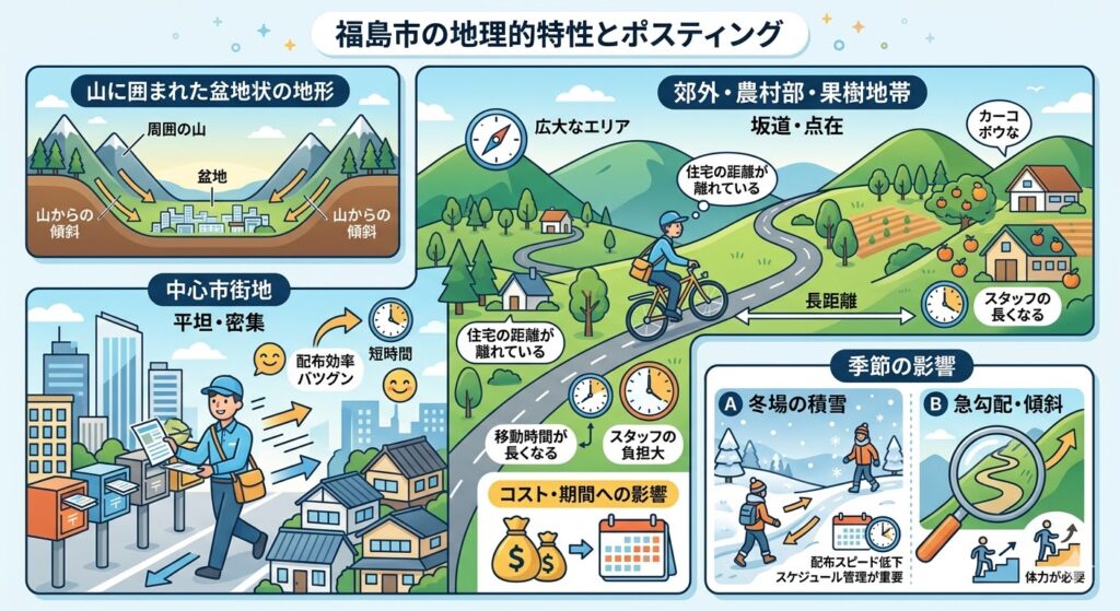 福島市の地理的特性