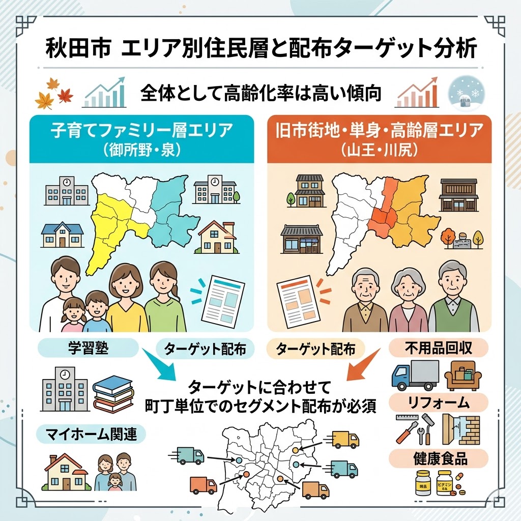秋田市の住民層