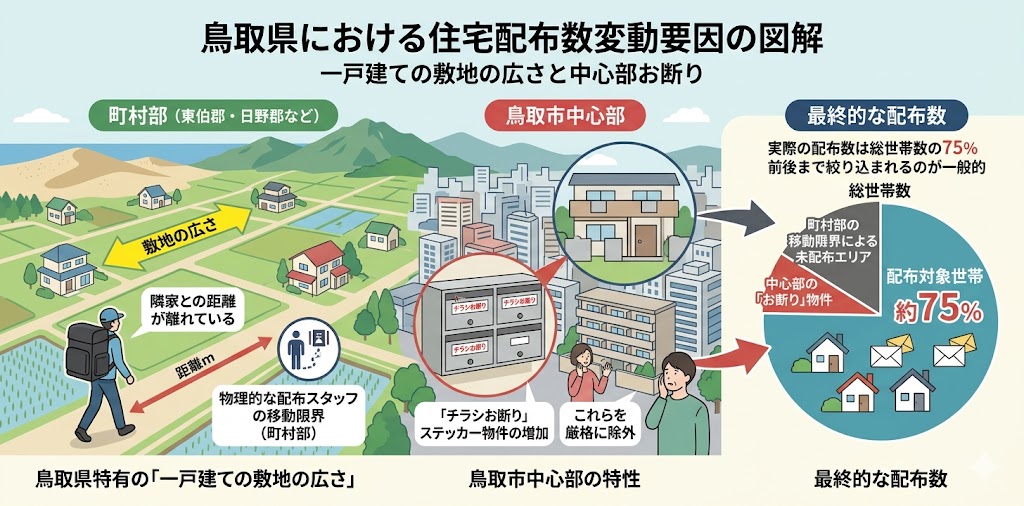 鳥取県の配布可能世帯数