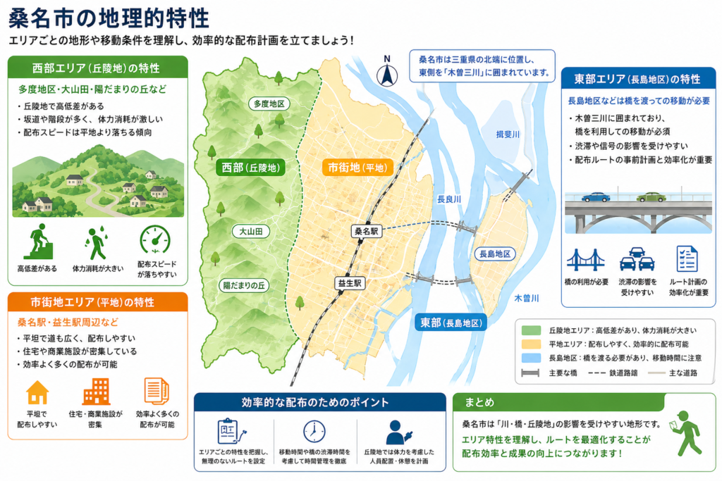 桑名市の地理的特性