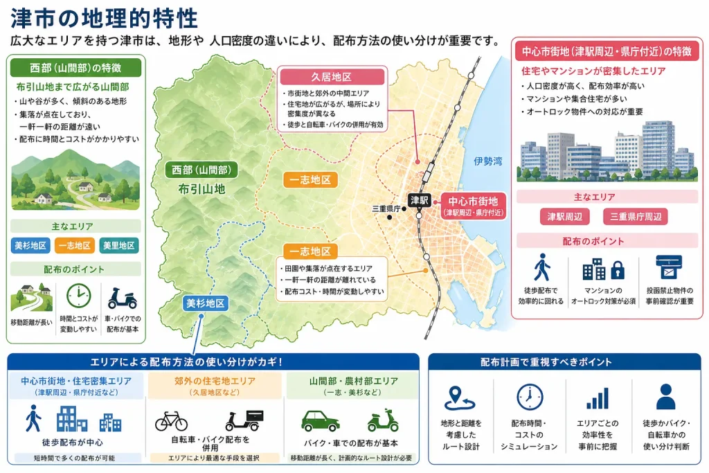 津市の地理的特性