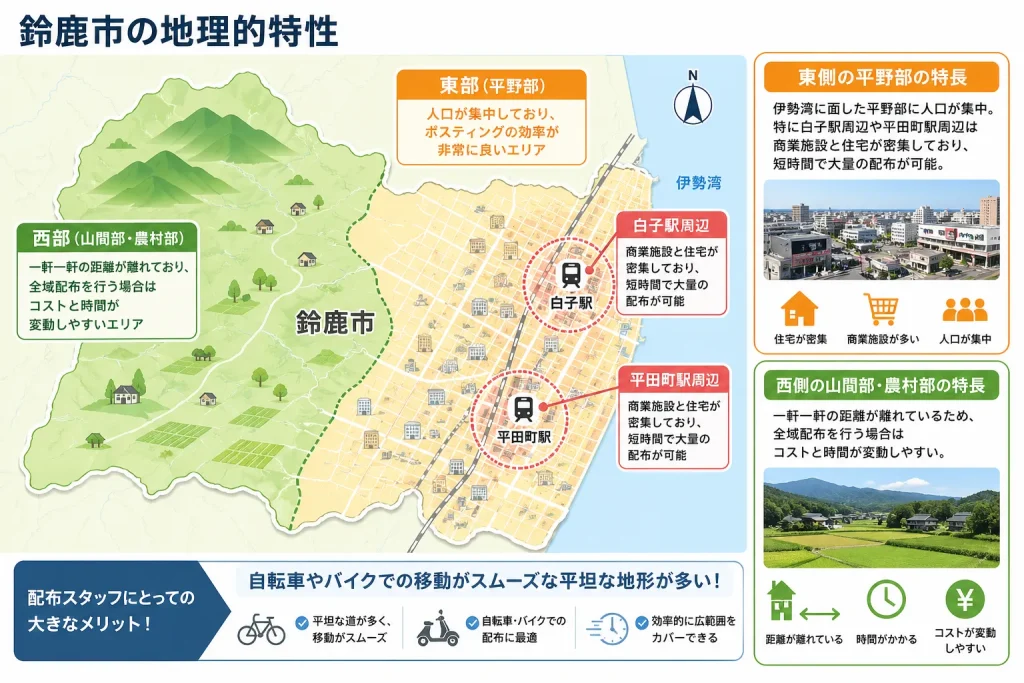 鈴鹿市の地理的特性