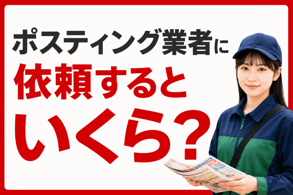 ポスティング業者に依頼するといくら？