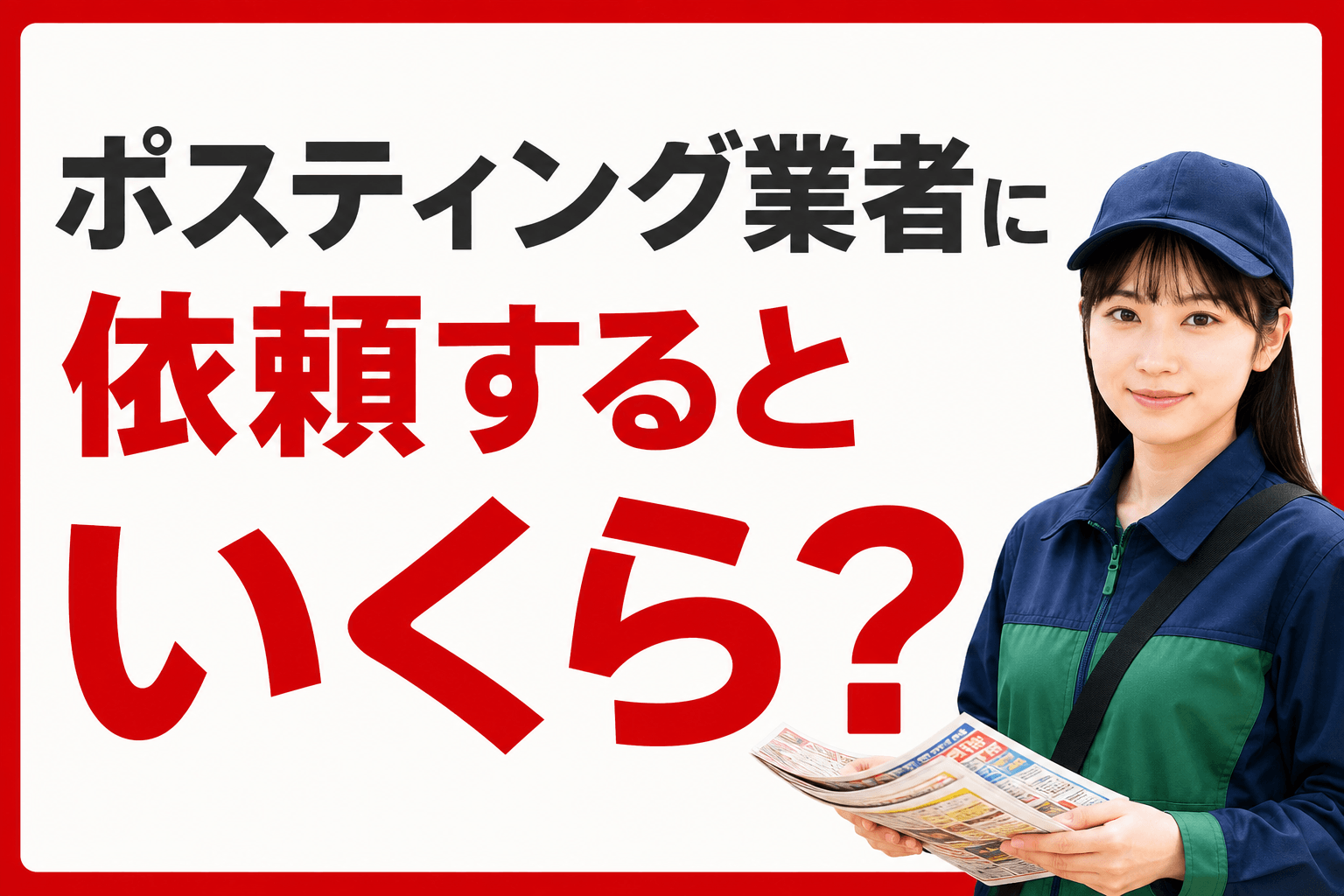 ポスティング業者に依頼するといくら？