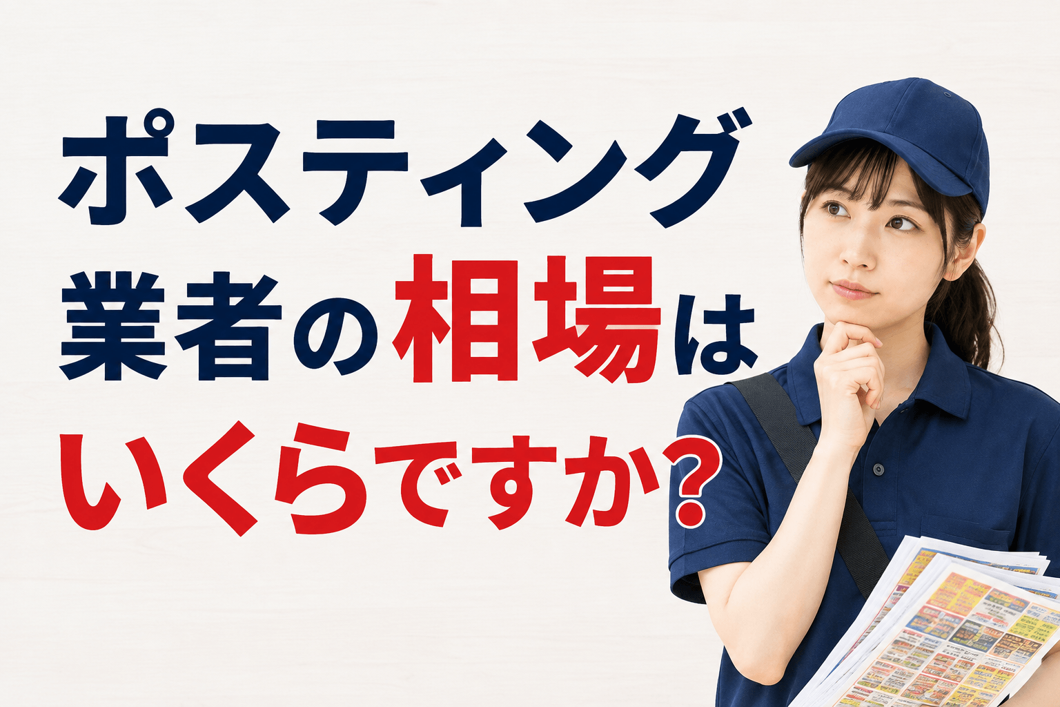ポスティング業者の相場はいくらですか？