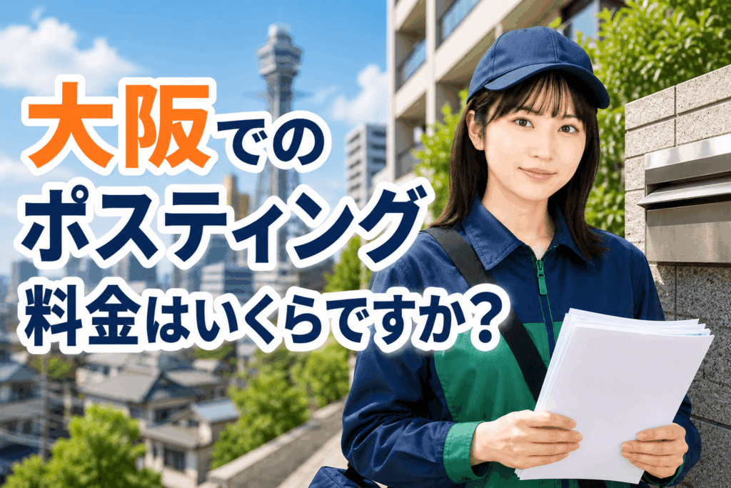 大阪でのポスティング料金はいくらですか？