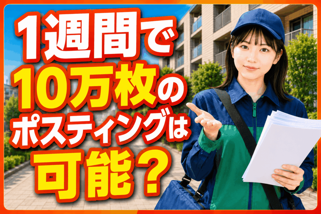 10万枚ポスティング