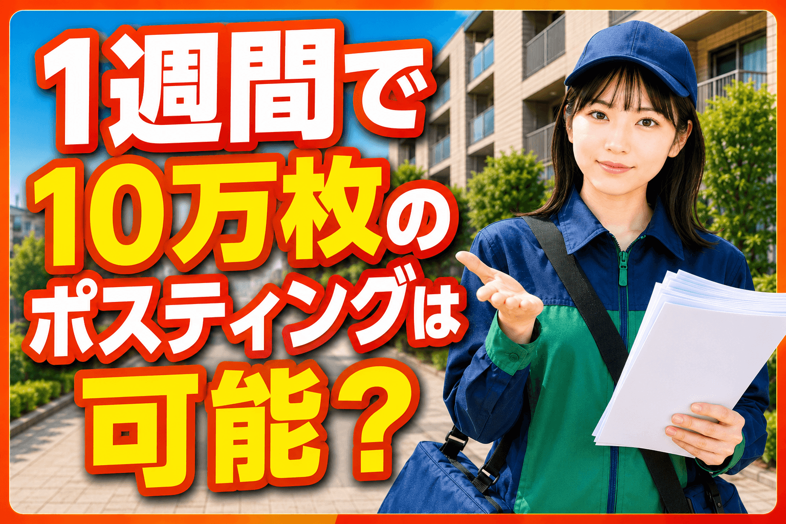10万枚ポスティング