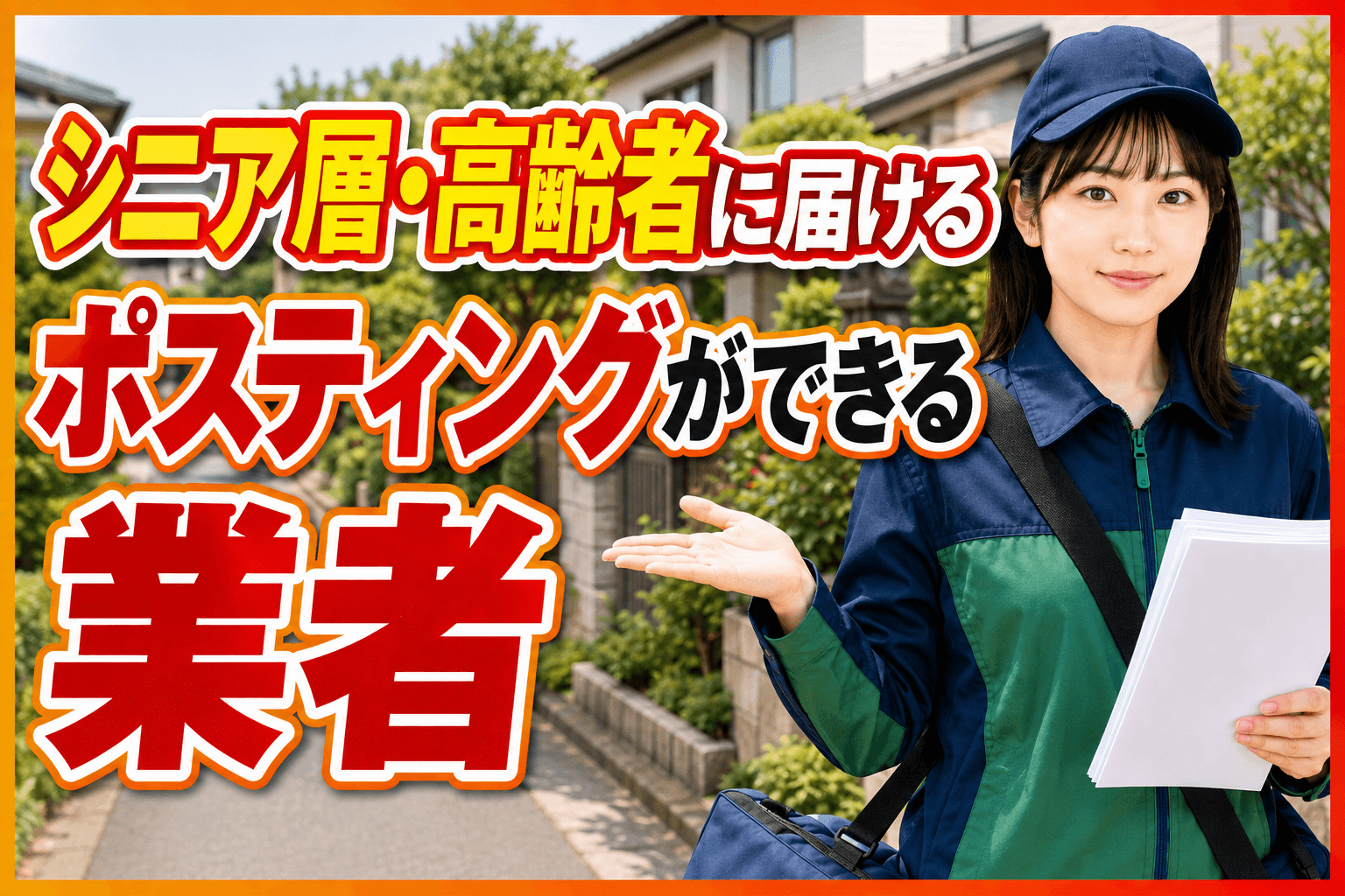 シニア層:高齢者 ポスティング