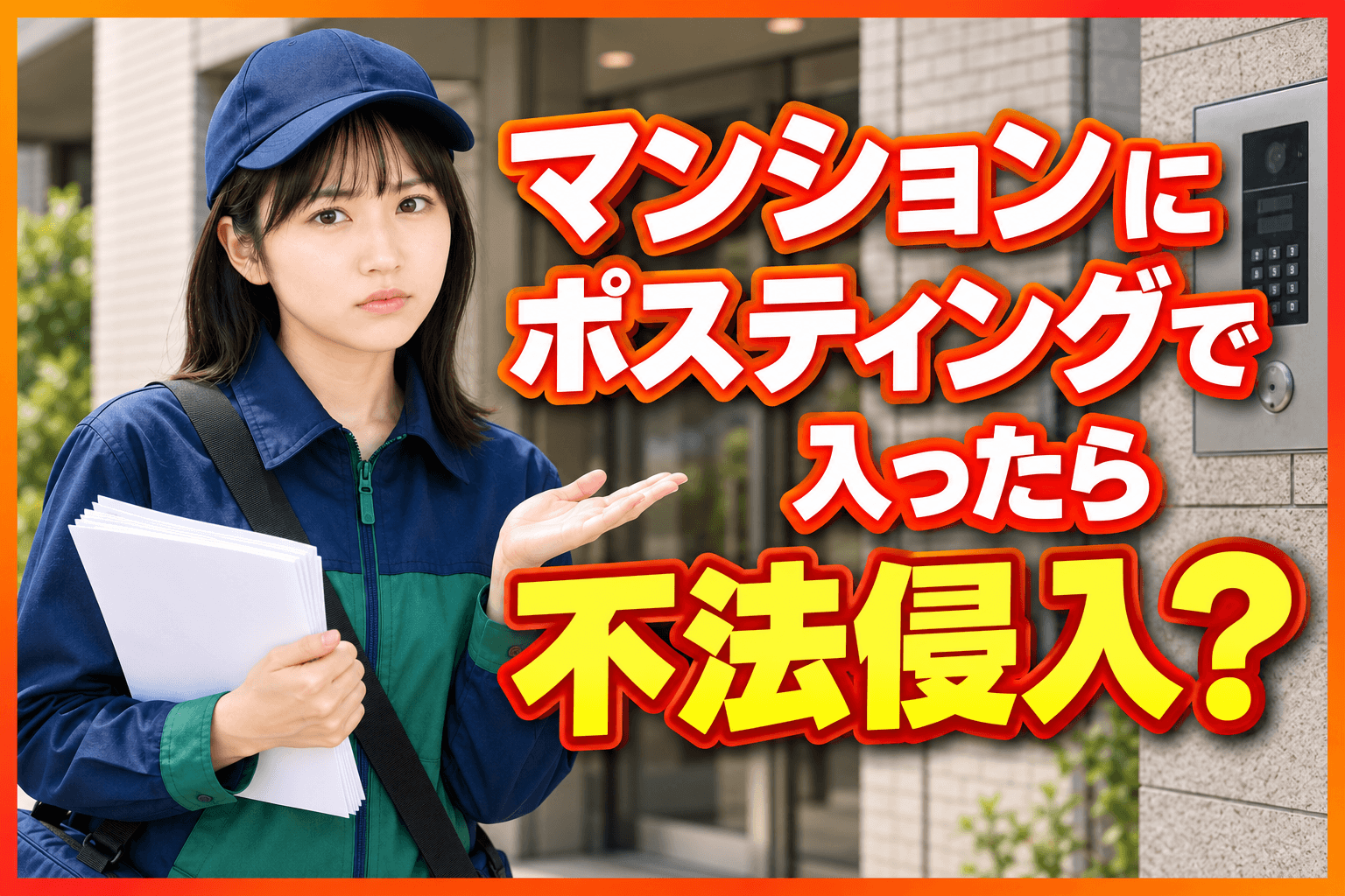 ポスティング 不法侵入