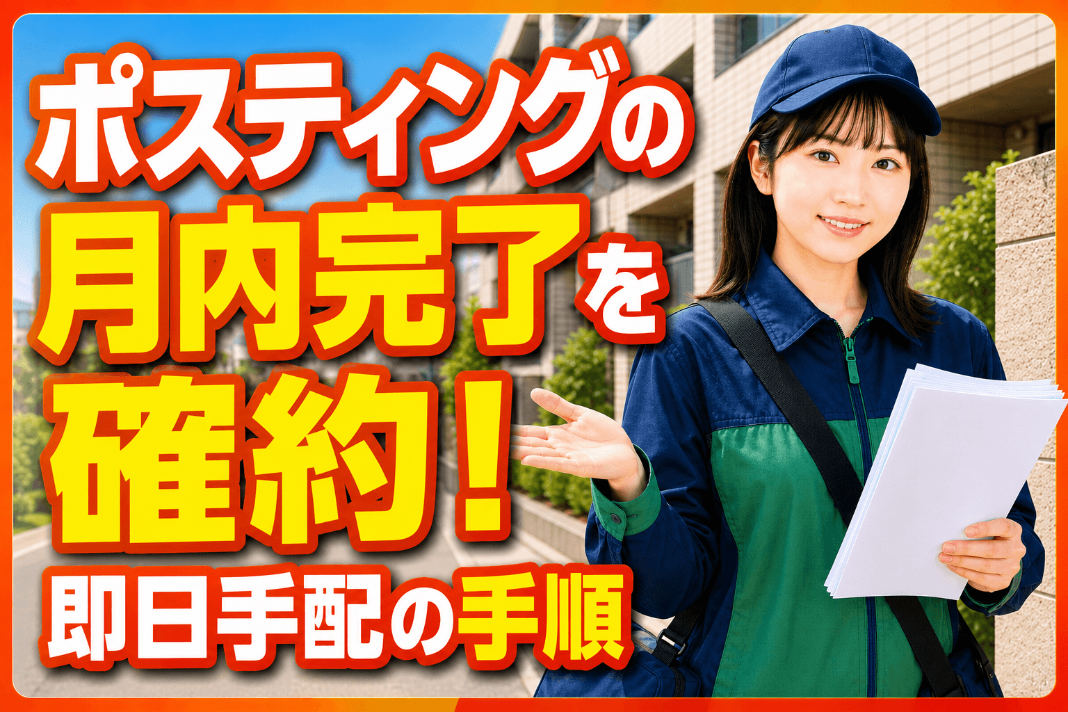 ポスティング 月内完了