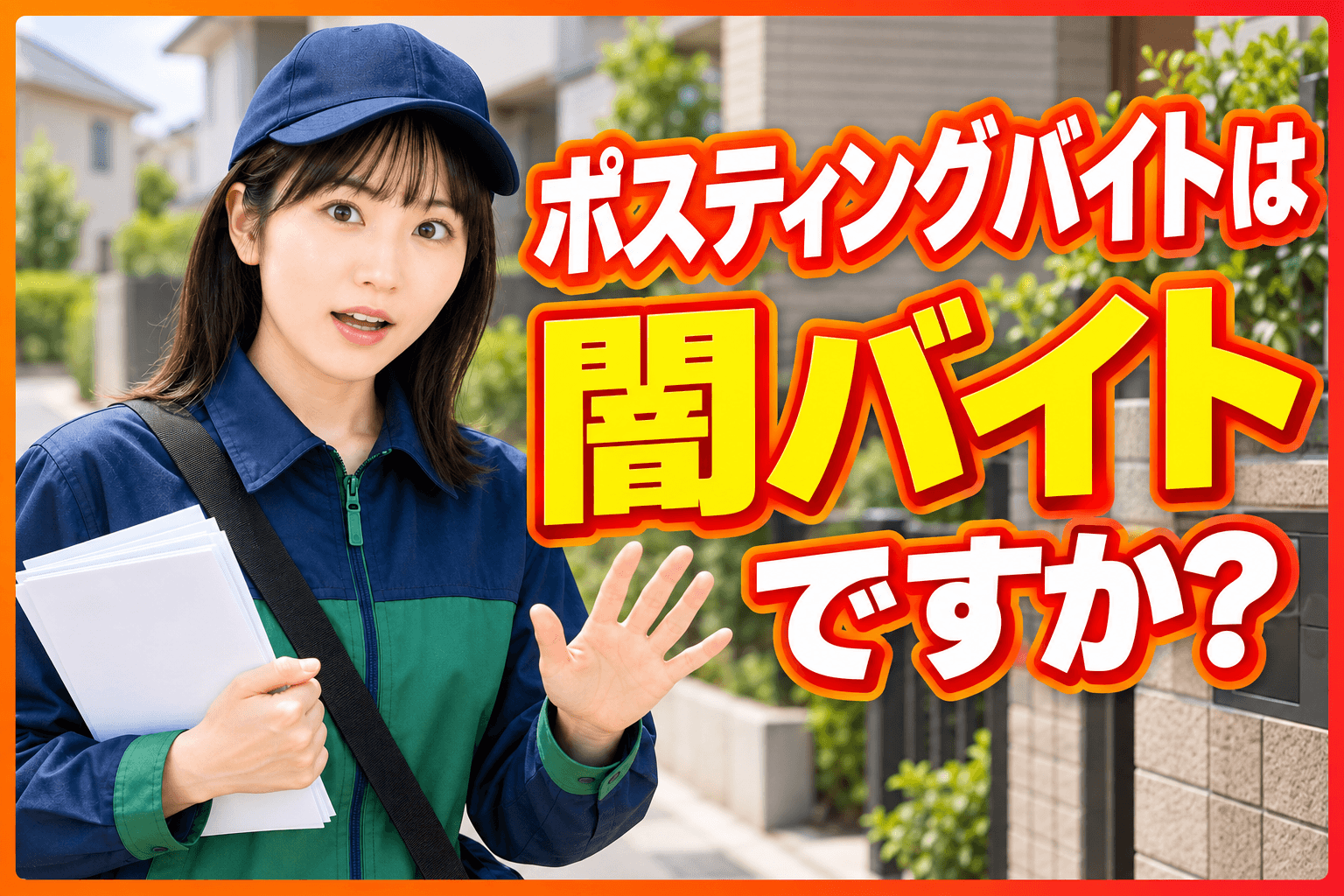 ポスティング 闇バイト