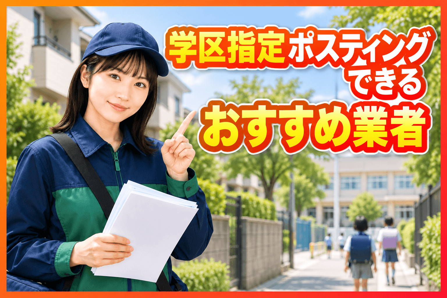 学区 ポスティング