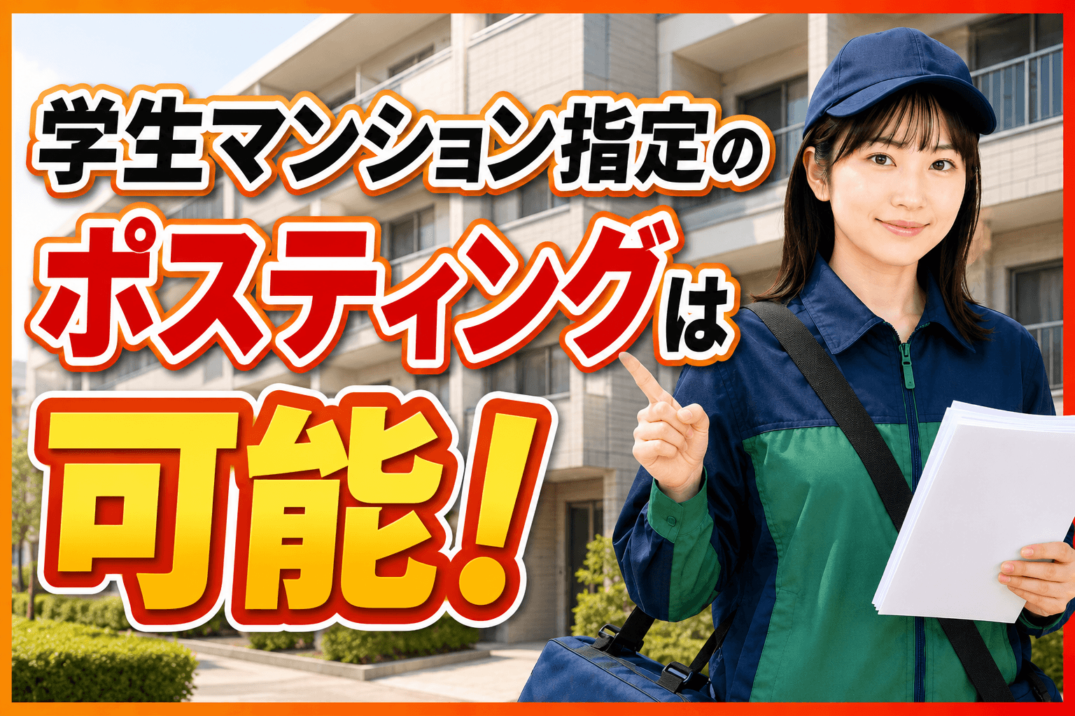 学生マンション ポスティング