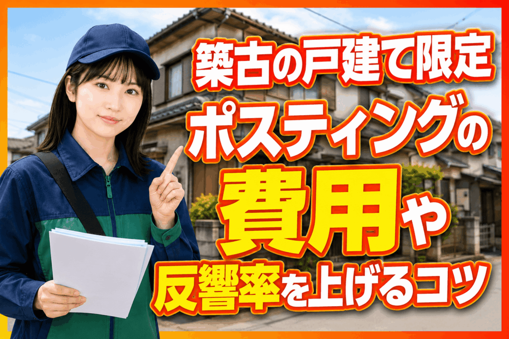 築古の戸建て限定ポスティング