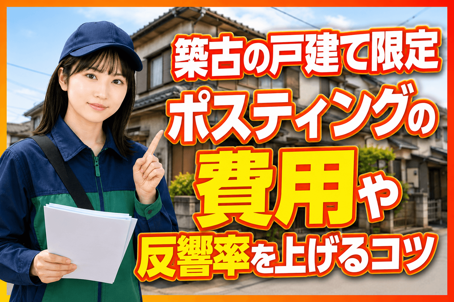 築古の戸建て限定ポスティング