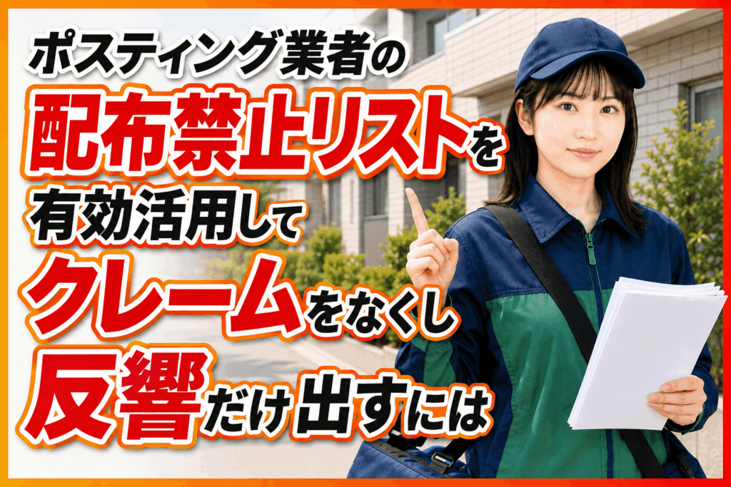 配布禁止リスト ポスティング